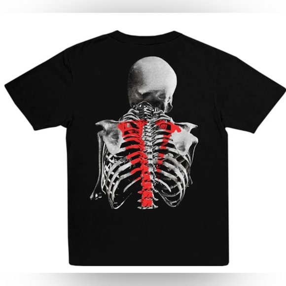 Vlone Black Graphic T-Shirt with Red Design New - Picture 2 of 3